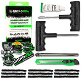 Rhino USA 14-Piece Compact Tire Repair Plug Kit