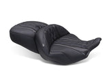 Mustang 23-25 Harley CVO Road Glide (ST) Super Touring Standard Reach One-Piece, 2 UP Black