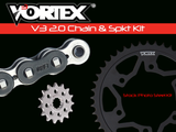 Vortex Racing V3 2.0 Chain and Sprocket Kit 3370-15,528AS-46,520SX3-112- Black