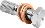 Twin Power Stainless Brake Fitting 3/8-24 Double Banjo Bolt