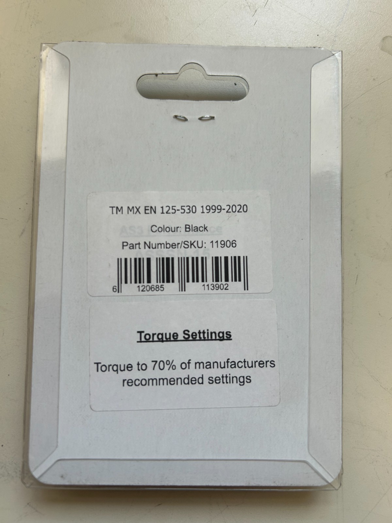 NEW AS3 Performance Steering Stem Nut Black - Part# 11906