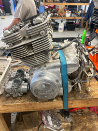 COMPLETE OEM 1975 YAMAHA XS500 TWIN ENGINE - Part# 371-210299