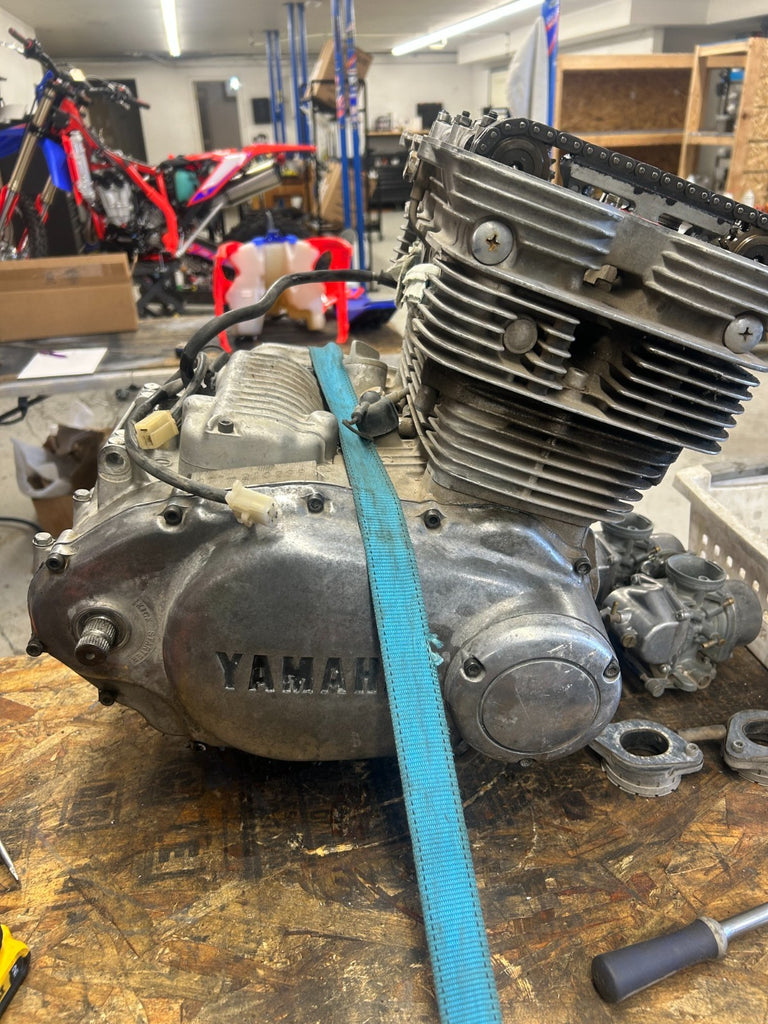 COMPLETE OEM 1975 YAMAHA XS500 TWIN ENGINE - Part# 371-210299