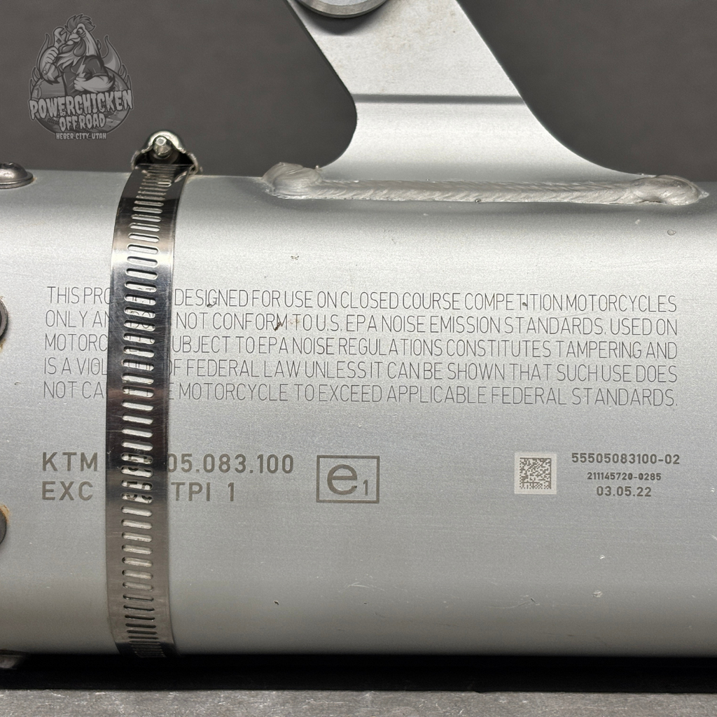 2020–2023 OEM KTM EXC Slip-On Muffler Silencer TPI | 55505083100