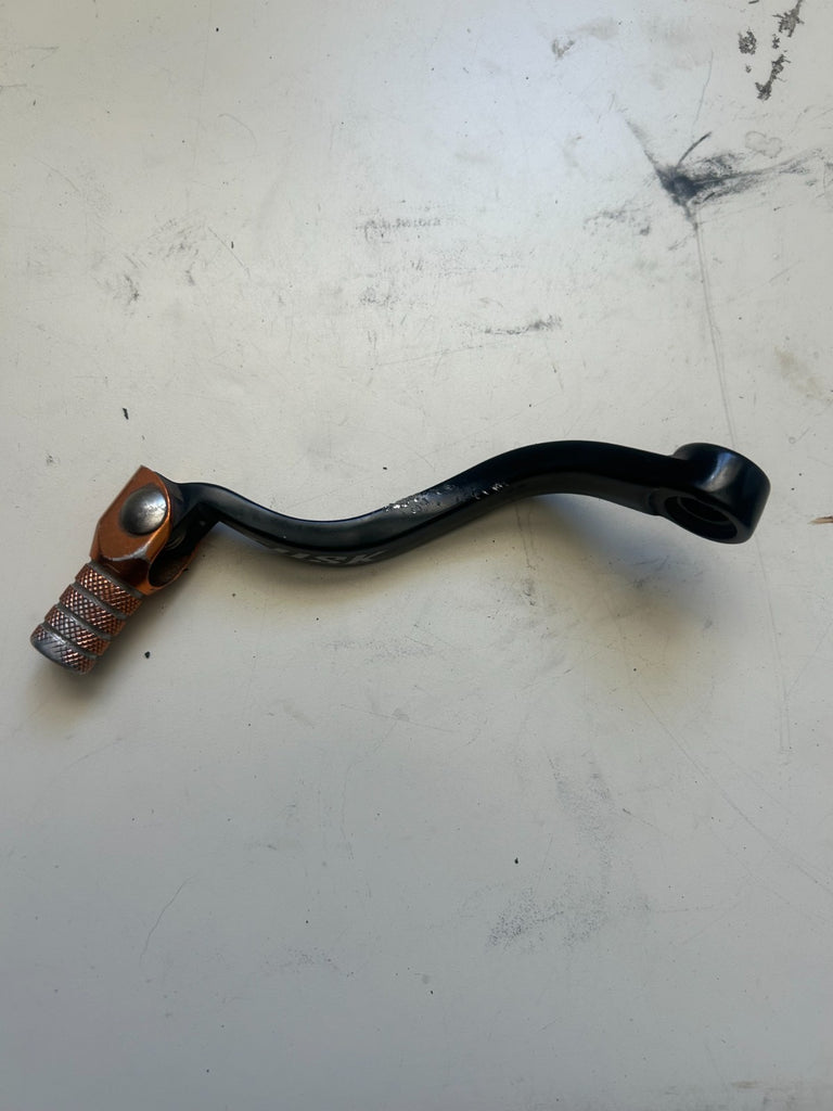 USED Tusk Folding Shift Lever (Orange/Black)