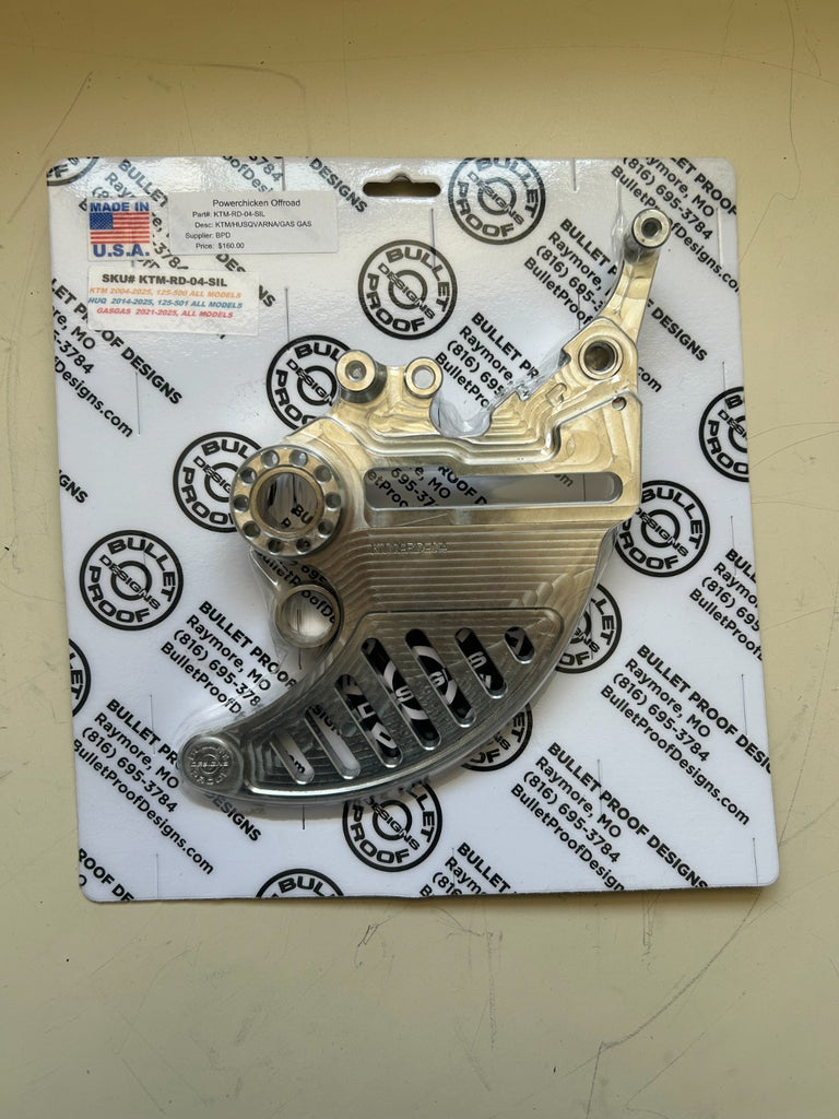 (KTM, Husqvarna, GasGas) BPD Rear Break Disk Guard SKU: KTM-RD-04-SIL