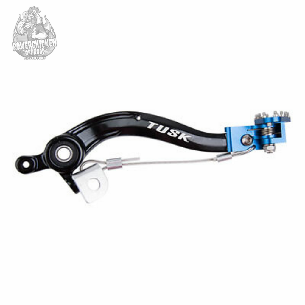 TUSK Aluminum Brake Pedal Blue Tip – KTM / Husqvarna / GASGAS | Brand New
