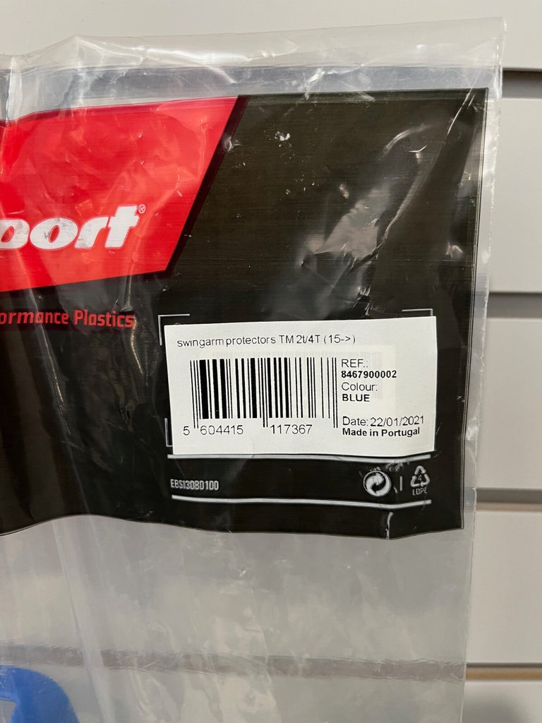TM Swingarm Protectors Blue 2T 4T Polisport