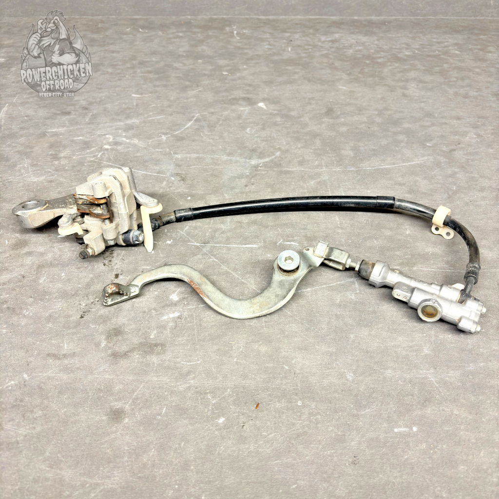 OEM Nissin Honda CRF150R Rear Brake Assembly – Master Cylinder, Caliper, Pedal