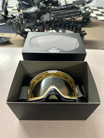 509 KINGPIN FUZION OFFROAD GOGGLE - WHITE HEXANT WITH GOLD - CLEAR TINT