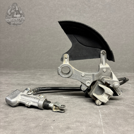 2017 Kawasaki KX450F Rear Brake Caliper & Disk Guard – OEM | Part# 43080-0230