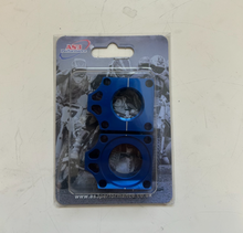 Load image into Gallery viewer, NEW AS3 Performance Chain Adjuster Rear Axel Blocks (Blue) - Part# 18678