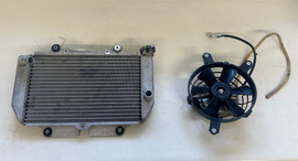 OEM 2007 Yamaha YFZ 450 Radiator W/Blower 5TG-12461-10-00 5TG-12405-00-00