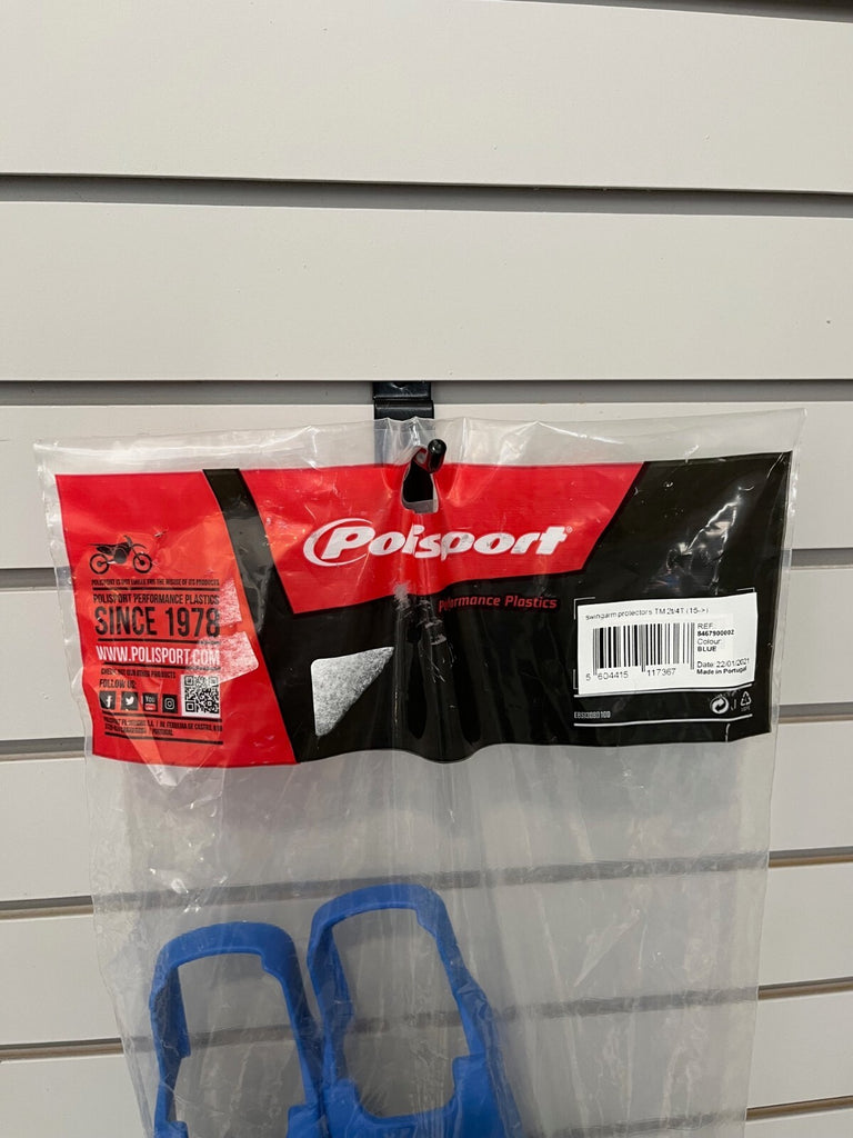 TM Swingarm Protectors Blue 2T 4T Polisport