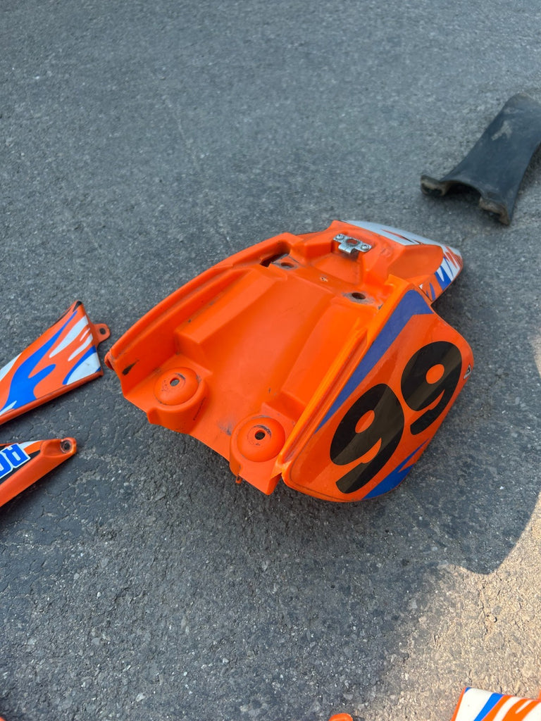 2007 KTM SX50 Orange/Blue Complete Plastic Kit/Decals - 45108299700