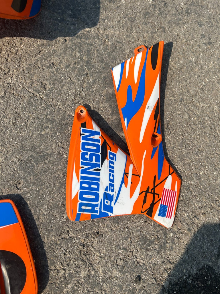 2007 KTM SX50 Orange/Blue Complete Plastic Kit/Decals - 45108299700