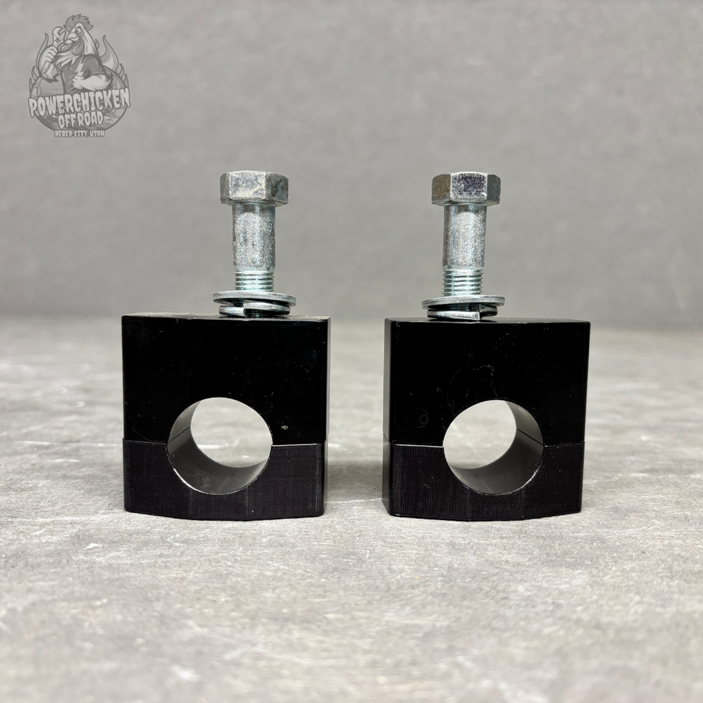 BRP Moto Billet 1-1/8" Handlebar Clamps / Bar Mount Adapters – New (Uninstalled)