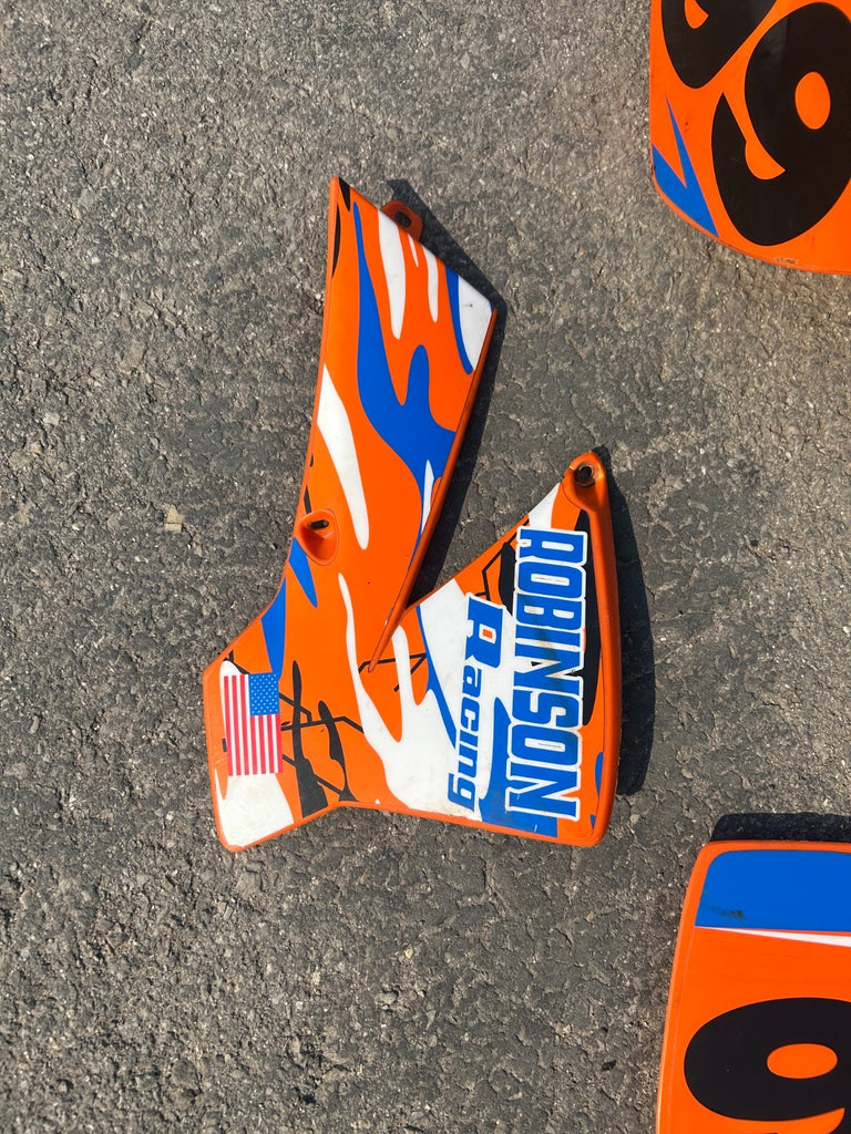 2007 KTM SX50 Orange/Blue Complete Plastic Kit/Decals - 45108299700