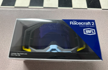 Load image into Gallery viewer, 100% RACECRAFT 2 GOGGLE TRINIDAD - MIRRORED BLUE LENS 