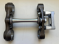 2006 KAWASAKI KX450F FRONT FORK CLAMPS, UPP AND LOW, WITH SCOTTS HANDLEBAR MOUNT