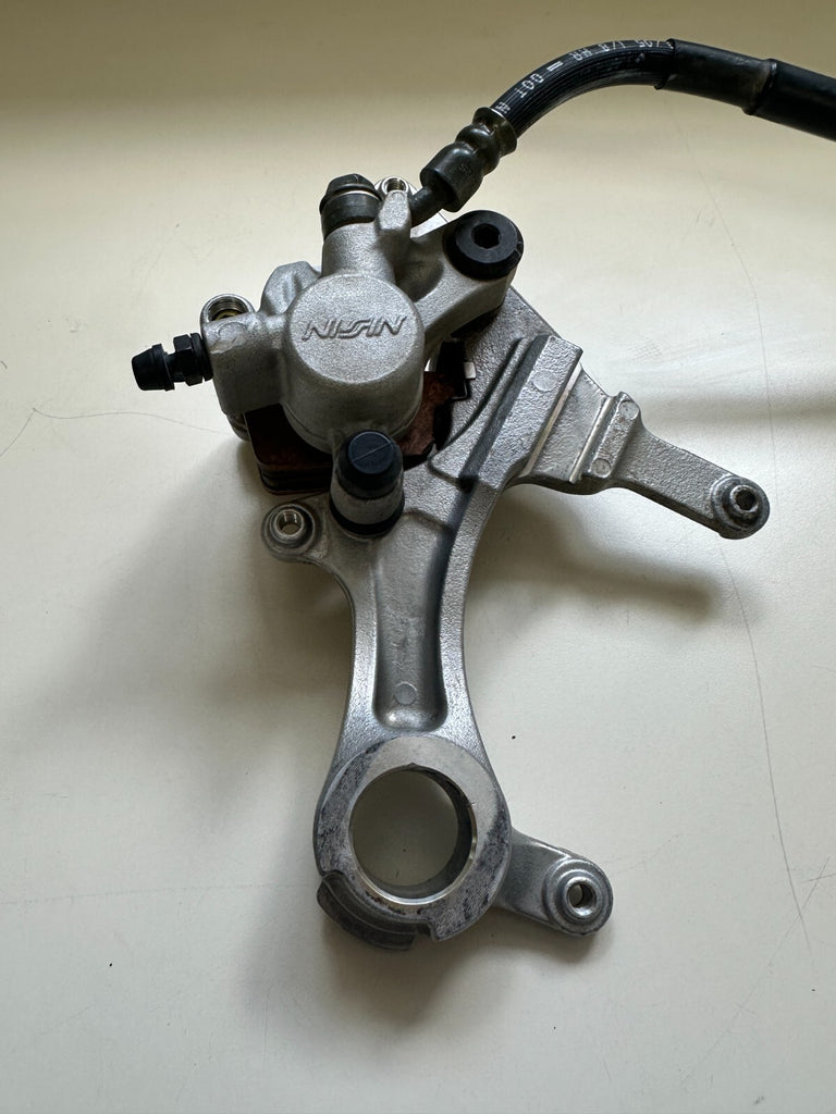 2006 KAWASAKI KX450F REAR BRAKE MASTER CYLINDER  AND CALIPER 