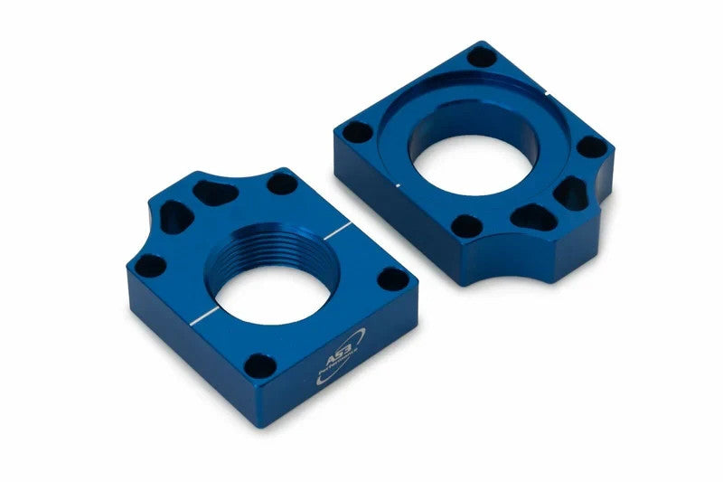 NEW AS3 Performance Chain Adjuster Rear Axel Blocks (Blue) - Part# 18678