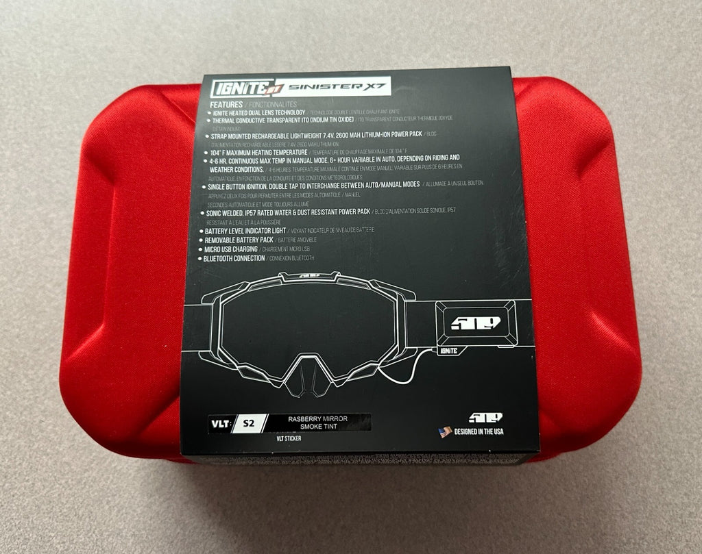 509 HEATED SINISTER X7 IGNITE S1 GOGGLES RASBERRY POP