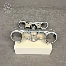 Load image into Gallery viewer, 2008 KTM 144 SX OEM Triple Clamps w/ Steering Stem &amp; Risers