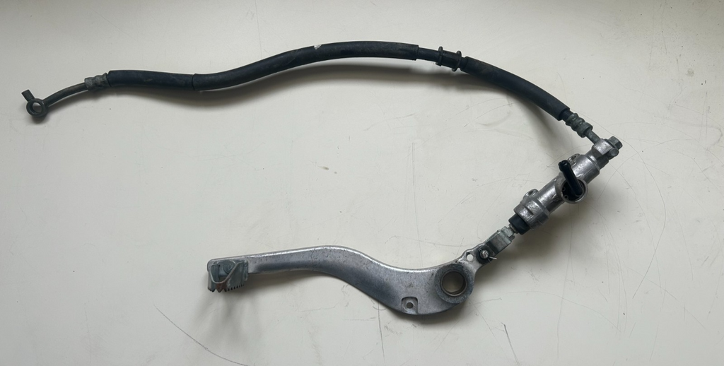 OEM 2007 Yamaha YFZ 450 Rear Brake Lever W/ Cylinder - Part# 5TG-2580E-20-00