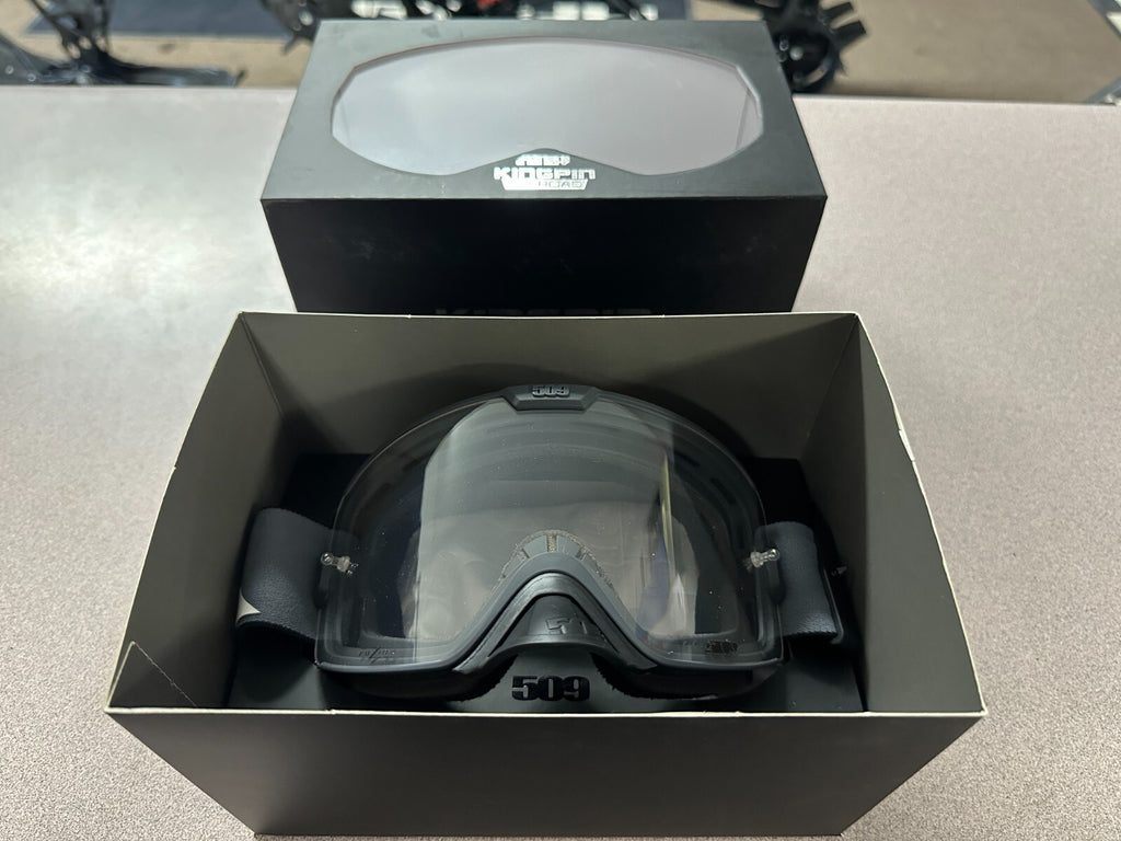509 KINGPIN FUZION OFFROAD GOGGLE - STEALTH (GRAY) - CLEAR TINT