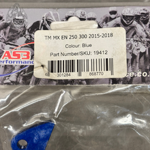 Load image into Gallery viewer, AS3 Performance Aluminium Case Saver – Blue | TM MX / EN 250–300 (2015–2018)