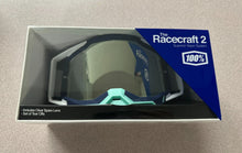 Load image into Gallery viewer, 100% RACECRAFT 2 GOGGLE ARSHAM - MIRROR SILVER FLASH LENS