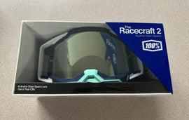 100% RACECRAFT 2 GOGGLE ARSHAM - MIRROR SILVER FLASH LENS