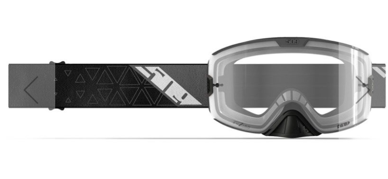 509 KINGPIN FUZION OFFROAD GOGGLE - STEALTH (GRAY) - CLEAR TINT