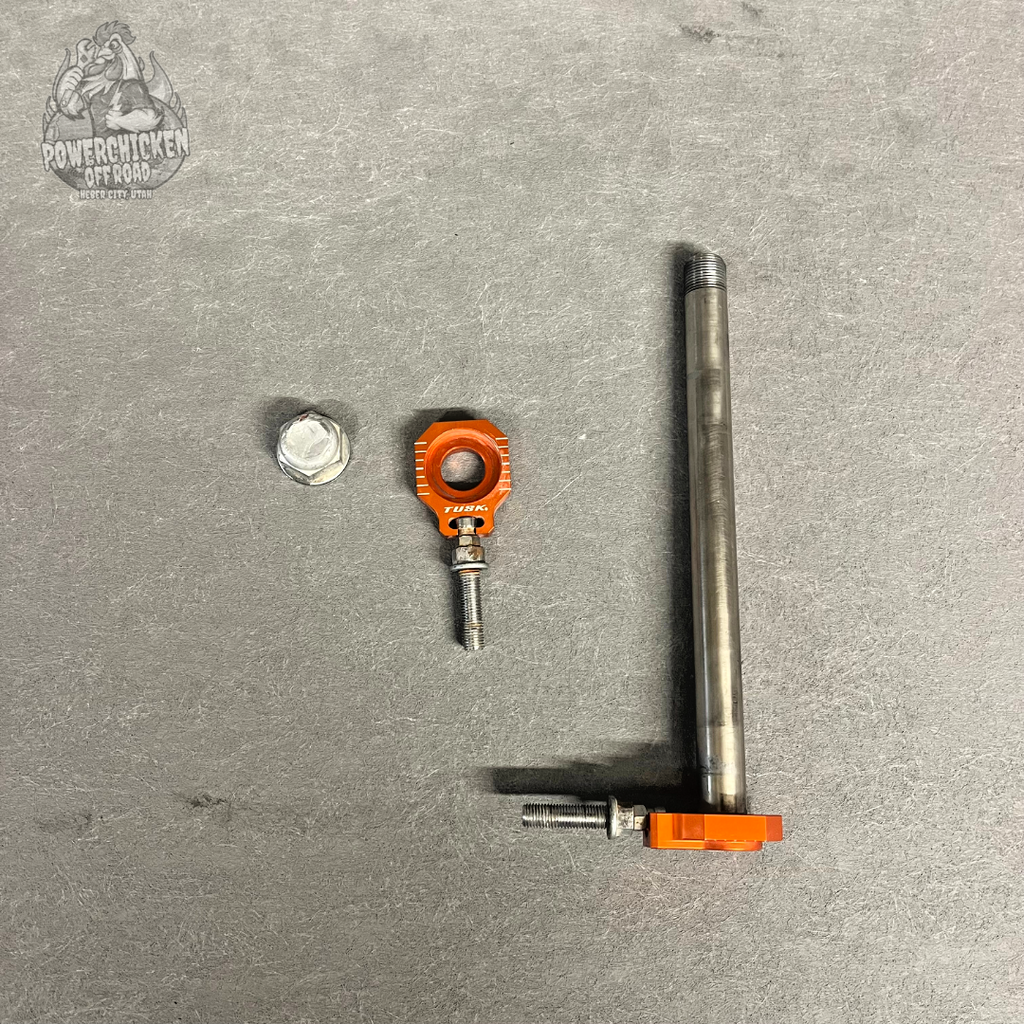 2009 KTM 144SX Rear Axle w/ Adjustment Blocks – Aftermarket | Clean & Tested | R