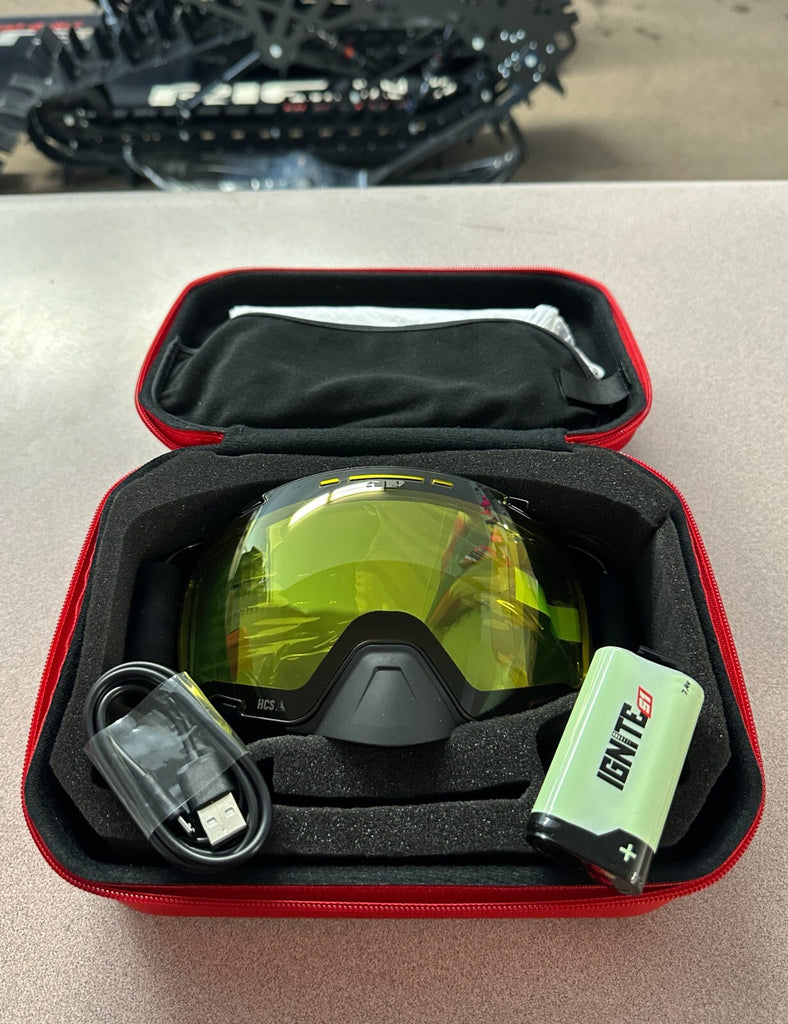 509 HEATED AVIATOR 2.0 IGNITE S1 GOGGLES BLACK WITH YELLOW 