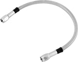 Twin Power 19 Inch Clear Coated Dot Stainless Steel Brake Hose AN-3