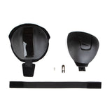 EVS Axis Patella Cup Replacement(Strap/Liner/Left Cup/Hardware) Black - Large/XL