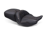 Mustang 23-25 Harley CVO Road Glide (ST) Super Touring Standard Reach One-Piece, 2 UP Black