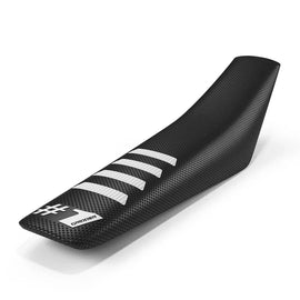 #1Gripper RIBBED Seat Cover - Black/White