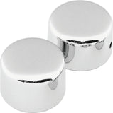 Bikers Choice 72-99 FLH/FLT / Softail / Wide Glide / 88-94 FXR Chrome Front Axle Cap Set