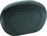 Mustang Harley Setback Vintage Sissy Bar Pad Low Medallion Style (12 inch x 9 inch) - Black